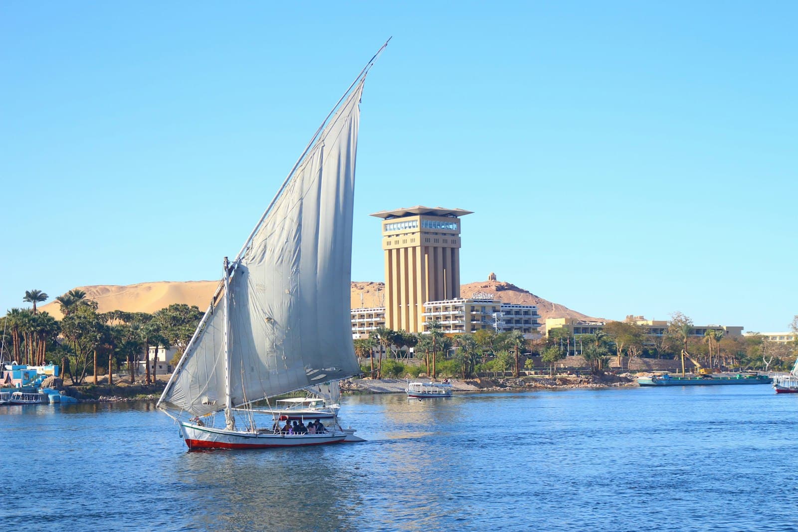 Felucca on the Nile at Aswan