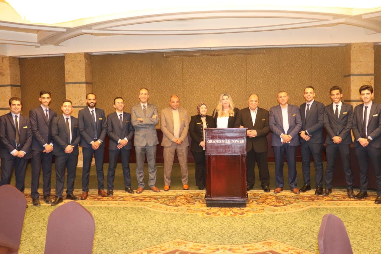 The Alta Vida Tours team at the Grand Nile Tower, Cairo